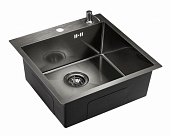 EMAR EMB-117А/5050, мойка врезная 500*500мм (универсального монтажа) Дозатор в комплекте