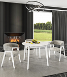 ФОРЛИ Т1/ТЕО; стол обеденный раскладной 1000х1000(1300)х765мм