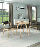 АМАДЕО-3/КОЛУМБИЯ; стол обеденный 900х900х760мм (тип 1) (арт.Б-272)